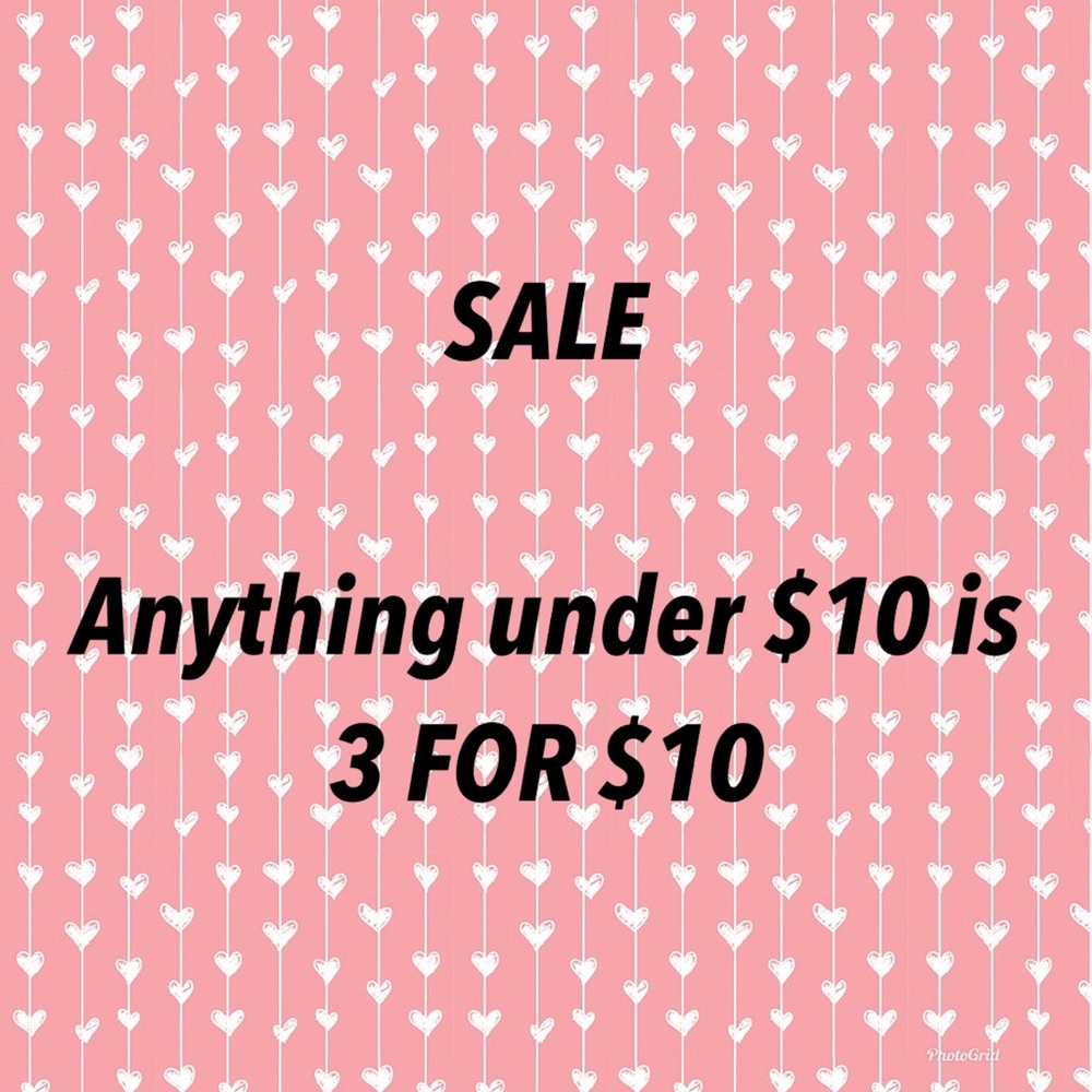 SALE - 3/$10